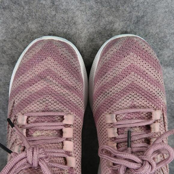 Work Shoes Womens 38 Steel Toe Safety Knit Active Casual Pink Lace Up Comfort - Picture 7 of 13